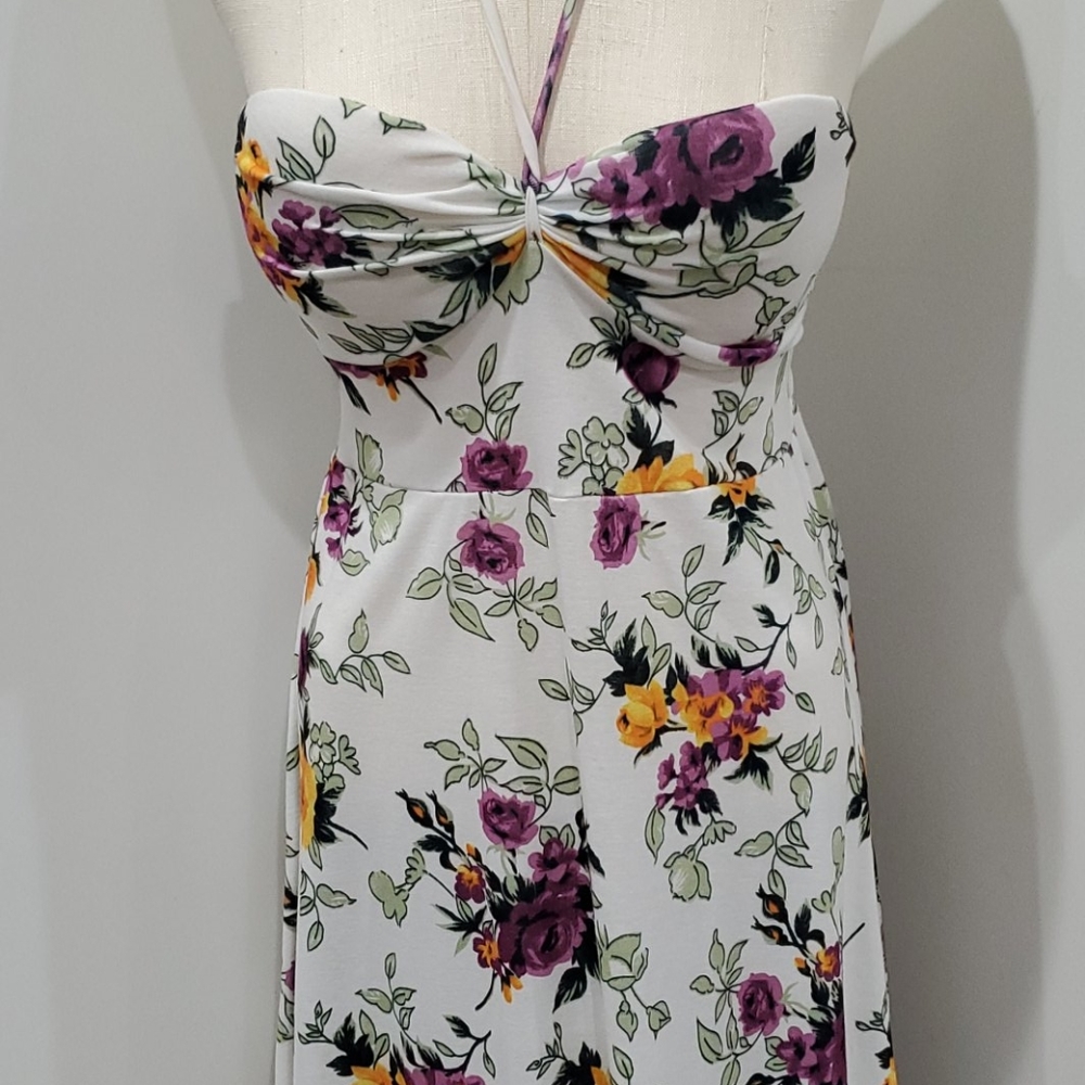 FLORAL PRINT MAXI DRESS Medium